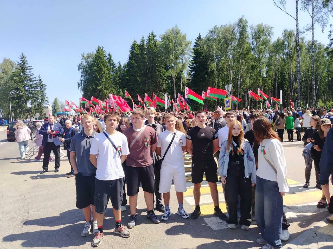 Учащиеся социально-гуманитарного колледжа приняли участие в торжественном мероприятии